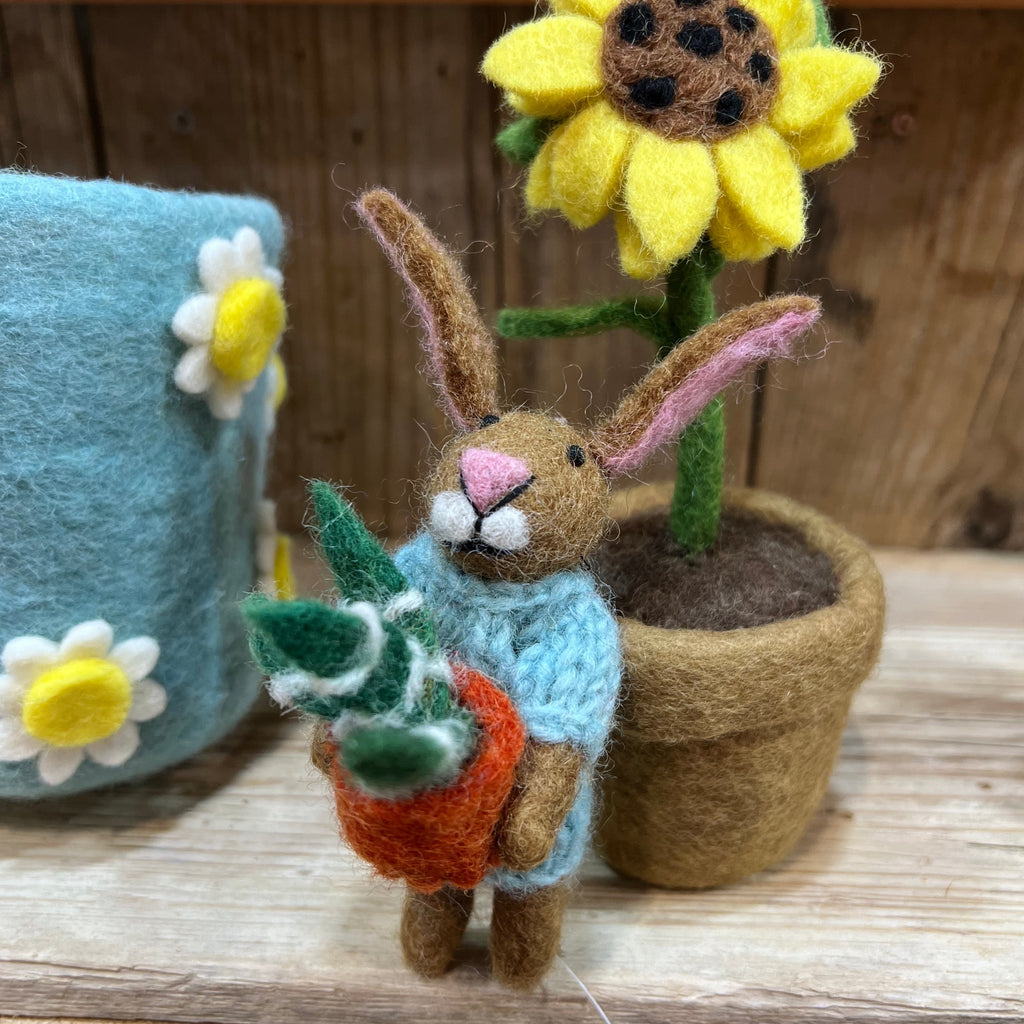 Benjamin bunny hand crafted felt and knit easter tree decoration