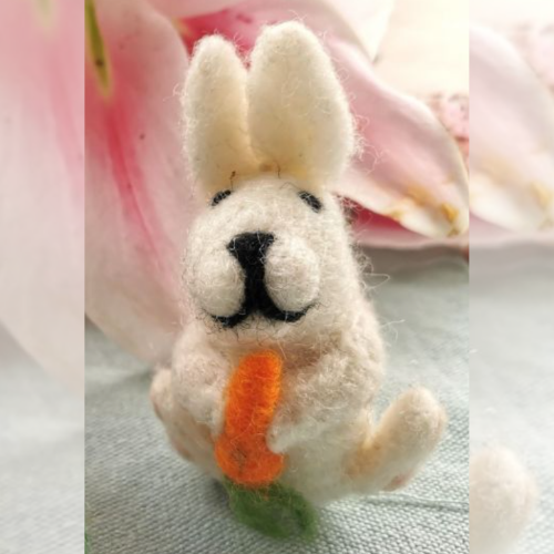 easter bunny with carrot hanging easter tree decoration